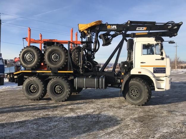 Лесовоз Камаз 43118 2020 г.в. с манипулятором VM10L74 Лизинг