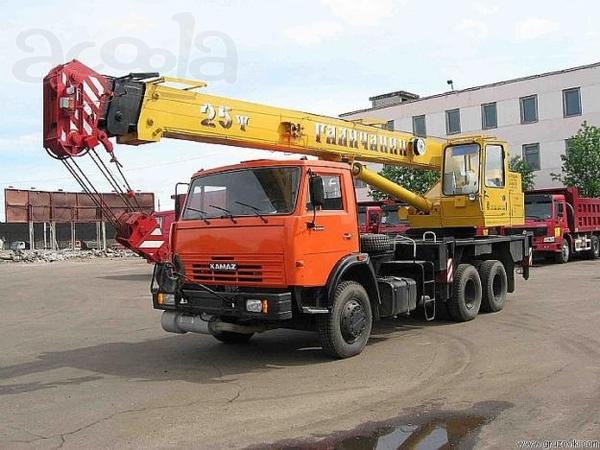 Аренда автокрана 25 тонн Галичанин КС-55713