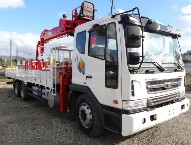 Аренда самопогрузчика Daewoo Novus с грузоподъёмностью борта 10 тонн, стрела 7 тонн
