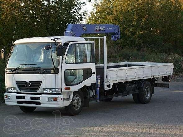Аренда самопогрузчика Nissan Diezel с грузоподъёмностью 5 тонн и 3 тонны
