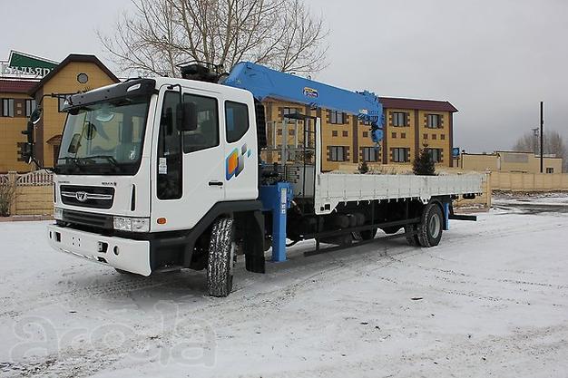 Аренда манипулятора Daewoo Novus борт 8 тонн, кму на 7 тонн