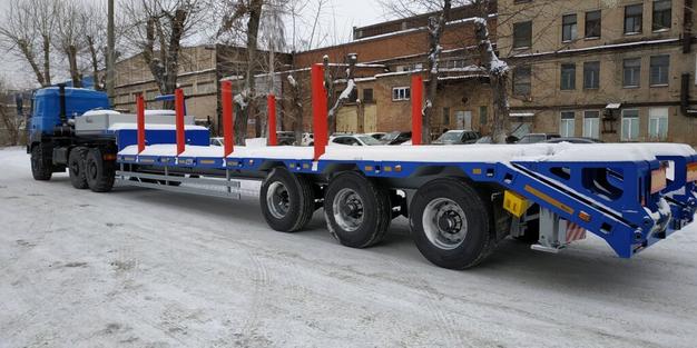 Полуприцеп-тяжеловоз (трал) ЧМЗАП 9906.4А-042-02 ВУ5 ПП4 с кониками