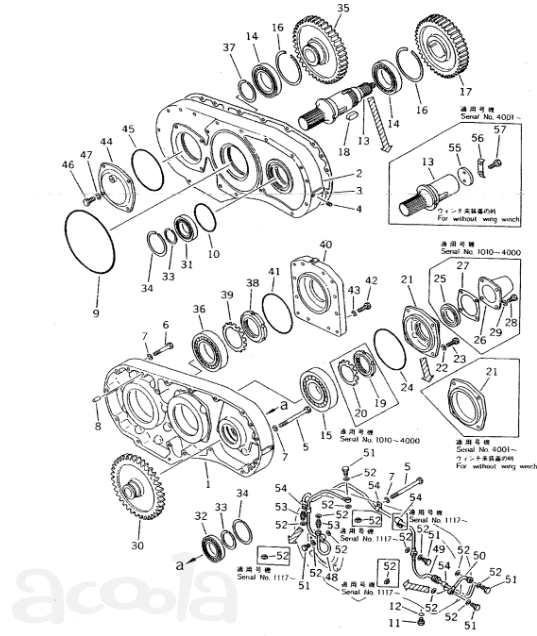 Запчасти Komatsu D355a
