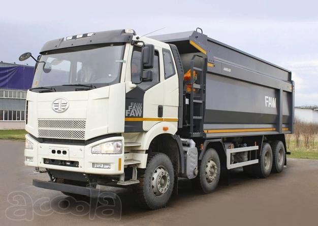 Самосвал FAW CA3310, J6P, 8х4, Euro V с кузовом AMKAR
