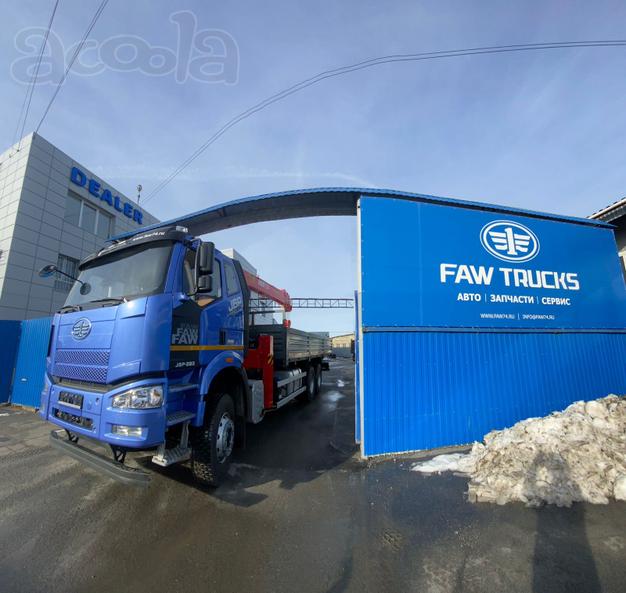 Бортовой автомобиль FAW СА 3250 с КМУ